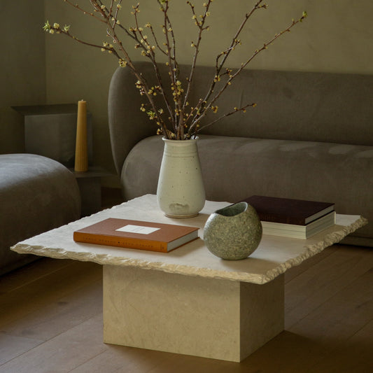 Table basse carrée en marbre Sofita